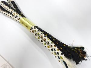 未使用品　正絹　手組帯締め